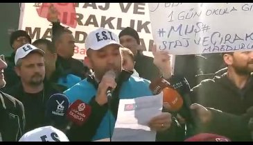 Çeşitli illerden gelen staj mağdurları Bursa'da buluştu -3