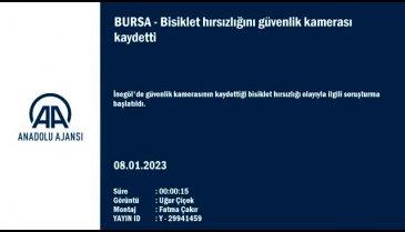 Bursa İnegöl'de bisiklet hırsızlığı kamerada