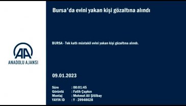 Bursa'da evini ateşe veren şahıs gözaltına alındı