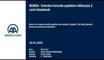 Bursa'da 3 evden hırsızlık yapan şüpheliler yakalandı