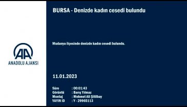 Bursa Mudanya'da denizde bir kadının cansız bedeni bulundu