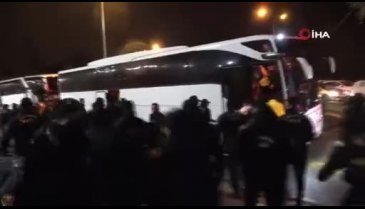 Ankaragücü maçı sonunda taraftarlardan taşkınlık