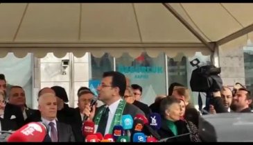 İmamoğlu Nilüfer Belediyesi'nde konuşma yaptı