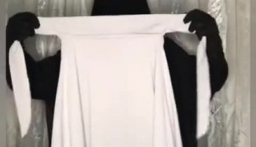 Bir kadının kapanma yöntemi izleyenleri şaşkına çevirdi