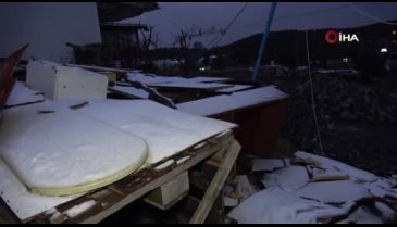 İstanbul'da Aydos Tepesi beyaza büründü
