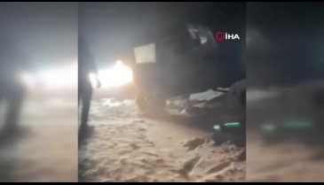 Uludağ'da yoğun karda mahsur kalan aile ekiplerce kurtarıldı