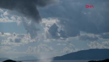 Muğla Bodrum'da hortum, dolu ve sağanak etkili oldu