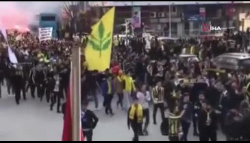 Fenerbahçe taraftarından TFF protestosu