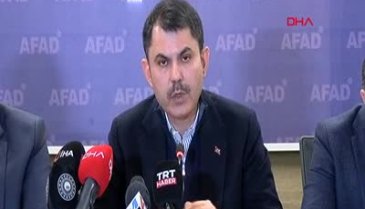 Bakan Kurum: Deprem doğrudan 13.5 milyon vatandaşımızı etkilemiş durumdadır