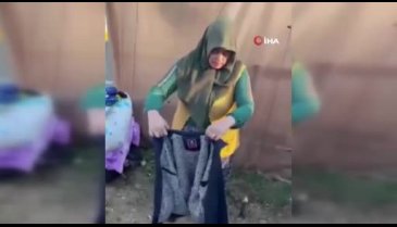 Yardım için gönderilen montun cebinden çıkanlar depremzede kadını duygulandırdı