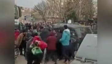 Gaziantep'te yardım TIR'ının başında kavga çıktı