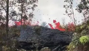 Kilauea Dağı uyandı... Görüntüler korkutucu