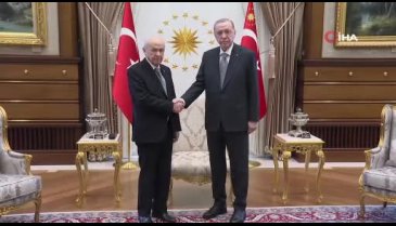 Cumhurbaşkanı Erdoğan, Bahçeli'yi kabul etti