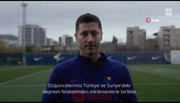 Depremzedelere Robert Lewandowski'den yardım çağrısı