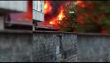 Bursa Osmangazi'de korkutan yangın: 2 yaralı