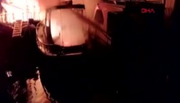 Muğla'da limanda tekne yangını