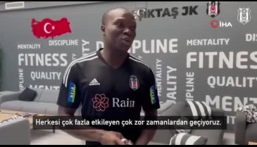 Depremzede Semih'e, Vincent Aboubakar'dan imzalı forma