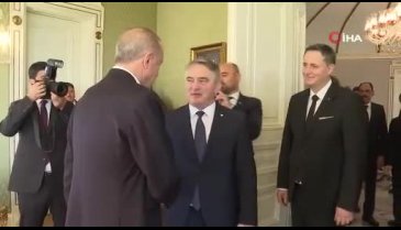 Erdoğan, Bosna Hersek Devlet Başkanlığı Konseyi üyeleriyle bir araya geldi