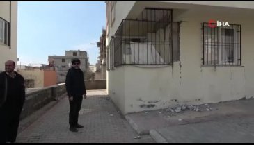 Kahramanmaraş'ta kolonlarına ekleme yapılan binaya 'az hasarlı' raporu