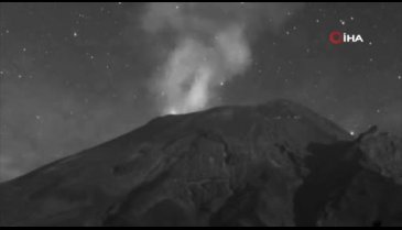 Popocatepetl Yanardağı'nın yakınında göktaşı görüldü