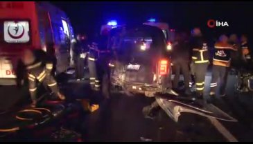 Düzce'de otoyolda zincirleme kaza
