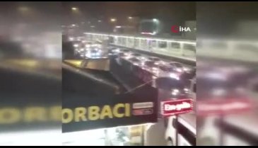 Bursa'da asker konvoyu trafiği tehlikeye attı!