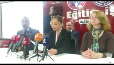 EĞİTİM-İŞ Sendikası Bursa'dan basın açıklaması