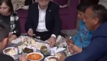 Kılıçdaroğlu'nun sofra görüntüleri gündem oldu!