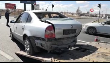 Aksaray'a giden depremzede aile kaza yaptı: 4 yaralı