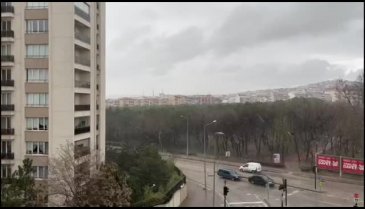 Bursa'da şiddetli sağanak başladı
