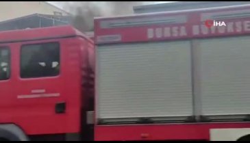 Bursa'da halk otobüsü alev alev yandı