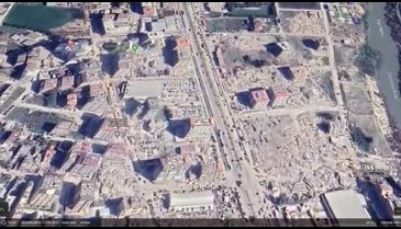 Hatay'da depremin yıkımı Google Earth'e yansıdı