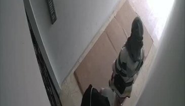 Bursa'da kapıyı çalarmış gibi yapıp ellerindeki aletle binaya girdiler