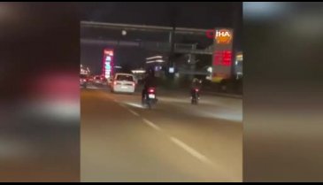 Bursa'da trafikte tehlikeli anlar