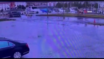 Nevşehir'deki bir kişinin hayatını kaybettiği kazanın görüntüleri ortaya çıktı
