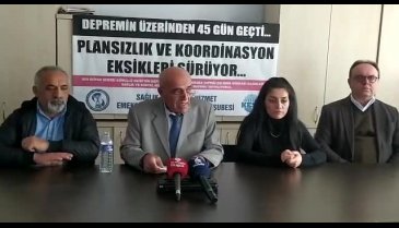 SES Bursa Şubesi: Depremde enkaz altında kalan sağlık sistemi...
