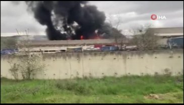 Kocaeli Gebze'de fabrika yangını