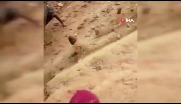 Toprak altında kalan madencileri elleriyle kazarak kurtardı