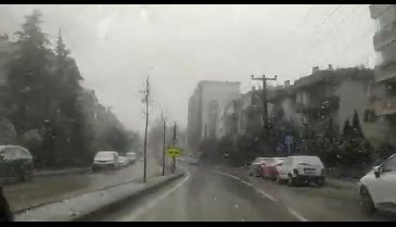 Bursa'da kar yağışı başladı! -2