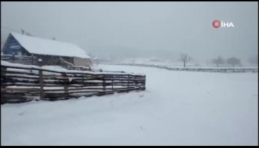 Bursa İznik'te kar sürprizi