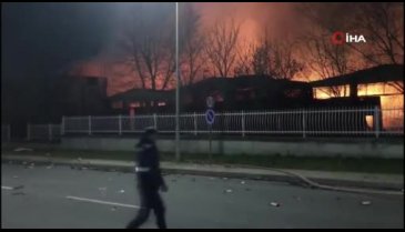 Tekirdağ'da fabrikada yangın!