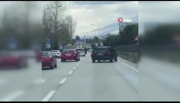 Bursa'da cip trafikte yan yan ilerledi