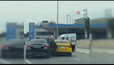 Göz göre göre taksiciyi ezmeye çalıştı!