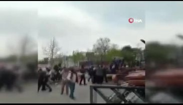 Bursa'da kaçak bina yıkımında ortalık savaş alanına döndü!