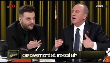 Candaş Tolga Işık ve Muharrem İnce arasında canlı yayında tartışma