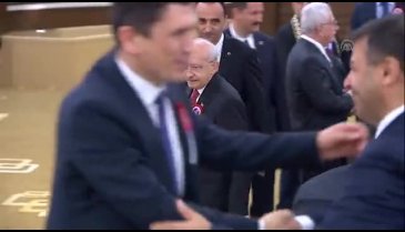 AYM töreninde gergin anlar! Erdoğan ve Kılıçdaroğlu karşı karşıya
