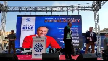 Bursa'da Muharrem İnce izdihamı