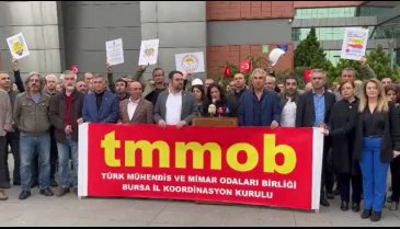 TMMOB Bursa İKK'dan basın açıklaması