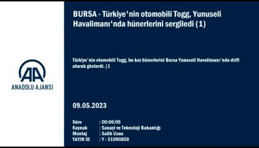 Bursa'da Togg'la drift şov
