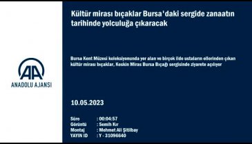 Bursa Kent Müzesi'nde kesin bıçaklar sergiye çıkıyor